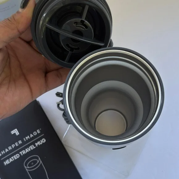 Sharper Image USB-C Heated Mug with Gray Lid - Picture 9 of 9